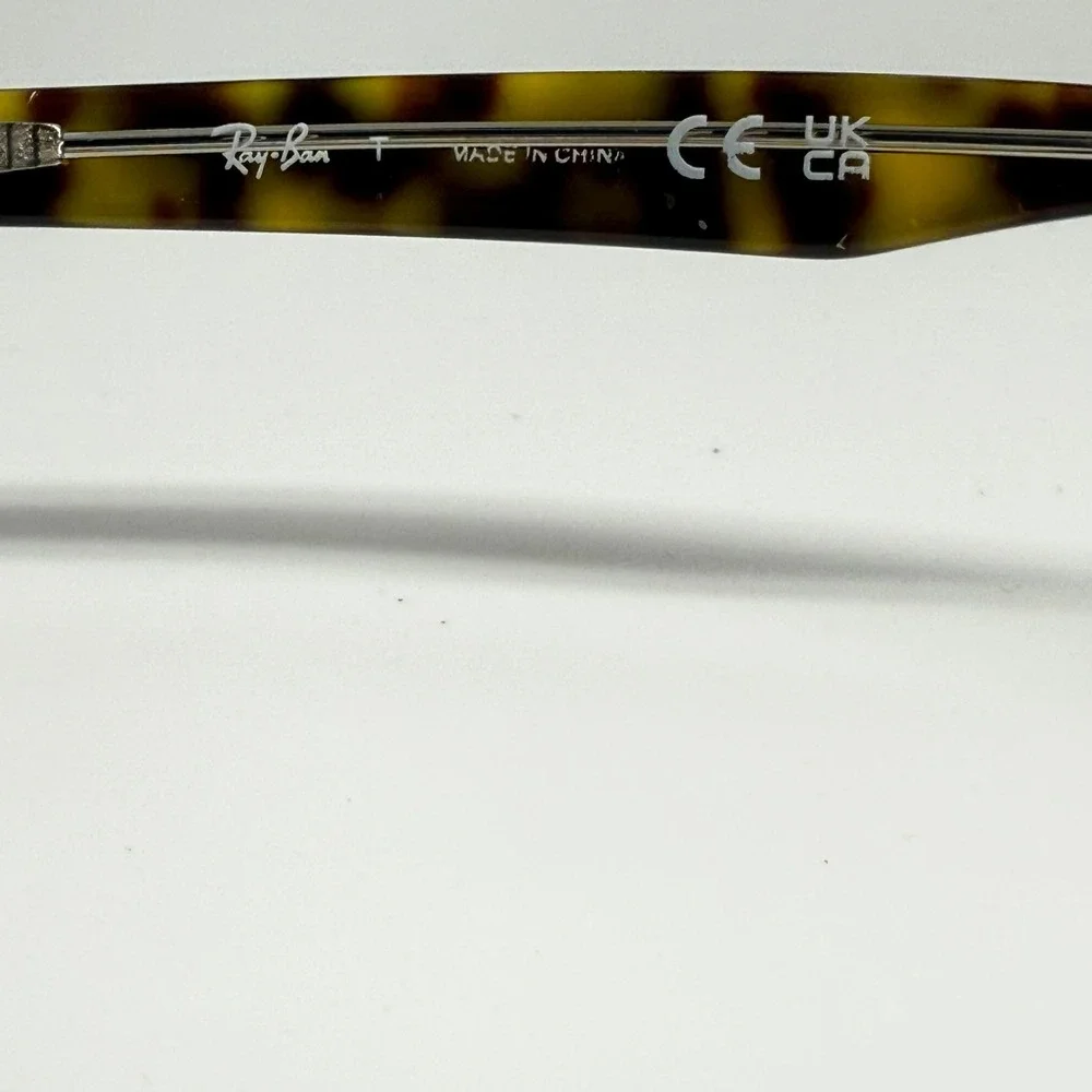 Ray-Ban RB1592 3805 Tortoise Shell Rectangular Eyeglass Frames 48-16-130
